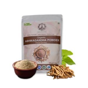 Organic Ashwagandha Powder 200g | 100% Pure Withania Somnifera Root Powder | Natural Herbal Supplement | Vegan | No Additives