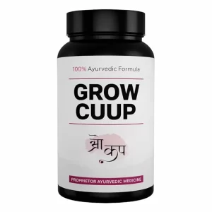 Original Grow Cup Ayurvedic Formula | Proprietor Ayurvedic Medicine | Natural Herbal Supplement for Wellness Natural Ayurvedic Br.ea.st Growwth Supple.ment