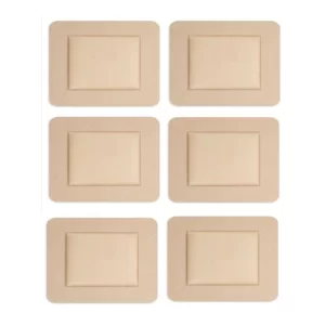 6 PCS Bed Sore Patch, Dressing Pads for Wound Care, 7.5x7.5cm Silicone Gel Foam Dressing, Ideal for Patients and Bedridden Care, Post-Surgical Wound Management