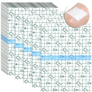 50 Pieces Shower Waterproof Patch Transparent Stretch Adhesive Bandage Large Shower Protector Cover Shower Shield Waterproof Dressing Transparent Film Adhesive Bandages, 6 x 8 Inch