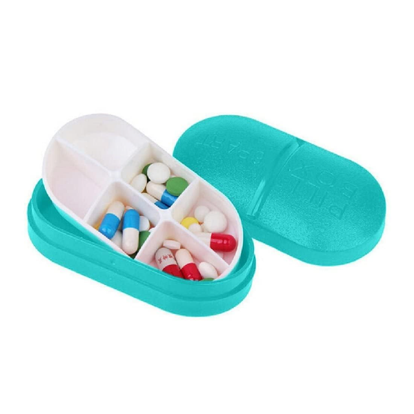 7Seas 6 Parts Portable & Traveling Usable Pill Box Medicine Case Storage Box | Pill Box Pill Cases & Splitters Compartment PillBox (1Pcs)(Multicolor) - Image 4