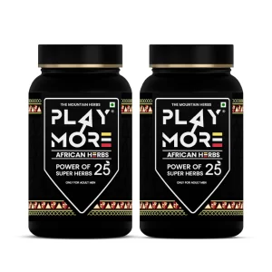 PLAY MOR African Herbs Strength Formula packaging design.