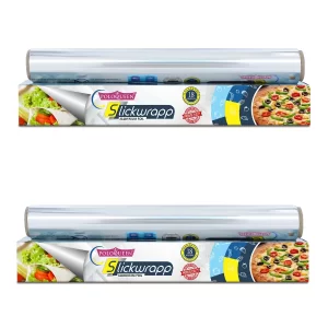 Disposable aluminium foil roll 2 pack for food packing
