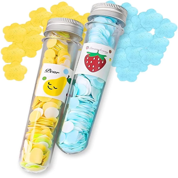 2-Pack Scented Paper Soap for Kids, Adults and Teens - Travel-Friendly Paper Soap Tube for Travel, School - Disposable Hand Wash Sheets, Compact, Portable, Gentle on All Skin Types (2)