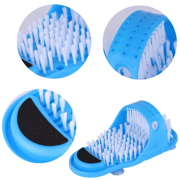 AASTIK Foot Cleaner Slipper with Brush & Pumice Stone – Waterproof Foot Scrubber & Massager for Deep Cleaning, Exfoliation & Smooth Feet | Unisex, All Age Groups (28 x 14 x 10 cm) - Image 2