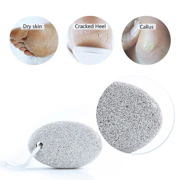 1PCS Foot Care Exfoliating Scrub Stone Dead Skin Remove Pedicure Scrubber Natural Pumice Stone Foot File - Image 4