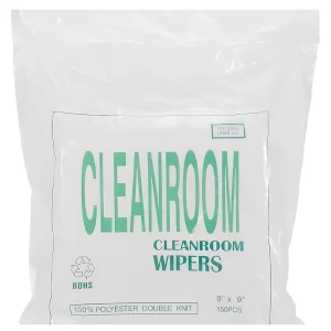 Aadvay Enterprises Polyester Cleanroom Wipes - Lint-Free, Ultra-Absorbent Cleaning Cloths for Environments - Ideal Electronics, Laboratories, and Medical Uses Size 9X9 inch [Pack of 300 Pieces]