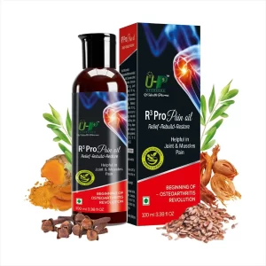 100% Natural & Ayurvedic R3 Pro Pain Oil helps in Joint , Back , Knee , Sholder & Muscle Pain enriched with Natural Ingredient like Ratanjot , Manjistha , Ashwagandha & 40+ Herbs || Visible Improvement in 7 Days || 100ml