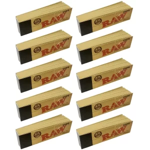 1(Booklets)500 Raw Rolling Papers Filter Tips (10 Booklets Of 50) Standard Size Vegan