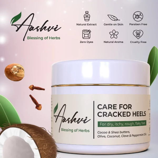 Aashvi Herbs Cracked Heel Repair Cream (40g) – Deep Moisturizing Treatment for Dry, Itchy, Rough & Flaky Feet - Image 4
