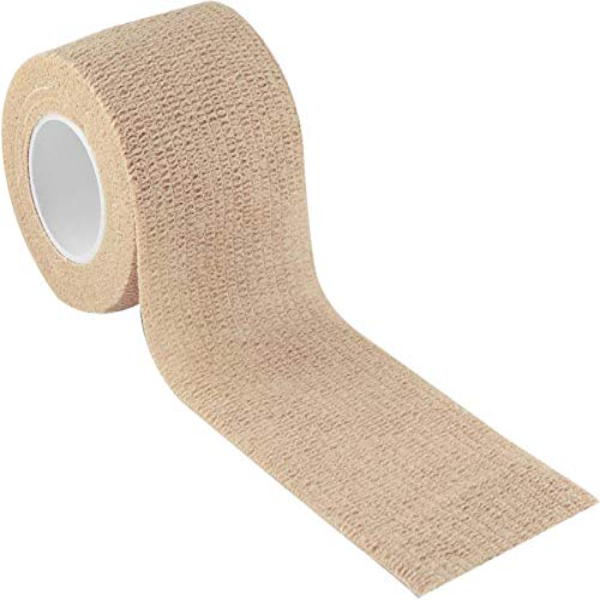 Agam A-Tape Cohesive Self-Adhesive Bandage Pack of 2 (Beige & Black) – 5 cm x 4.5 m Compression Wrap for Sports, Gym & Joint Support (Reusable & Waterproof) - Image 3