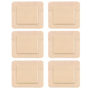 6 PCS Silicone Foam Dressing Waterproof Bandage, Bed Sore Patch, Dressing, Bandages for Wounds, Adhesive for Fast Healing, Dressing Pad for Bed Sores 7.5cm x 4.5cm