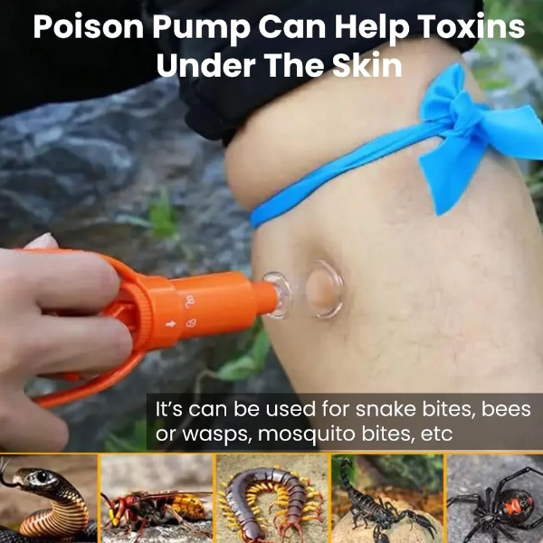 67Stores Snake Bite Kit Emergency Venom Extractor for Outdoor Survival, Hiking & Camping Compact & Easy to Use | Outdoor Venom Suction Extractor for Emergency First Aid - Image 4