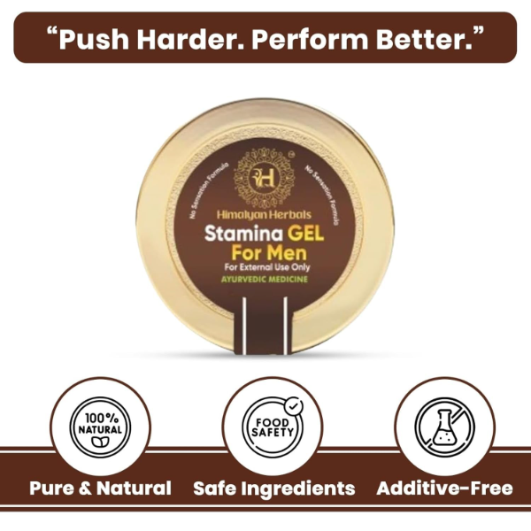 Himalyan Herbal Strength & Stamina Fast-Acting Long-Lasting Premium Gel for Men (25g) – No Sensation Formula for Enhanced Performance & Endurance - Image 4