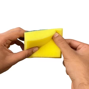 Dual sided non scratch kitchen scrub sponges 12 pack.