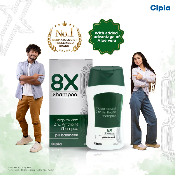 8 x 120g Shampoo with Ciclopirox & Zinc Pyrithione – Anti-Dandruff & Scalp Care Formula - Image 2