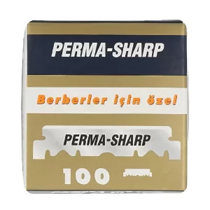 100 Perma-Sharp Straight Edge Razor Blades for use in Professional Barber Razors - New Edition