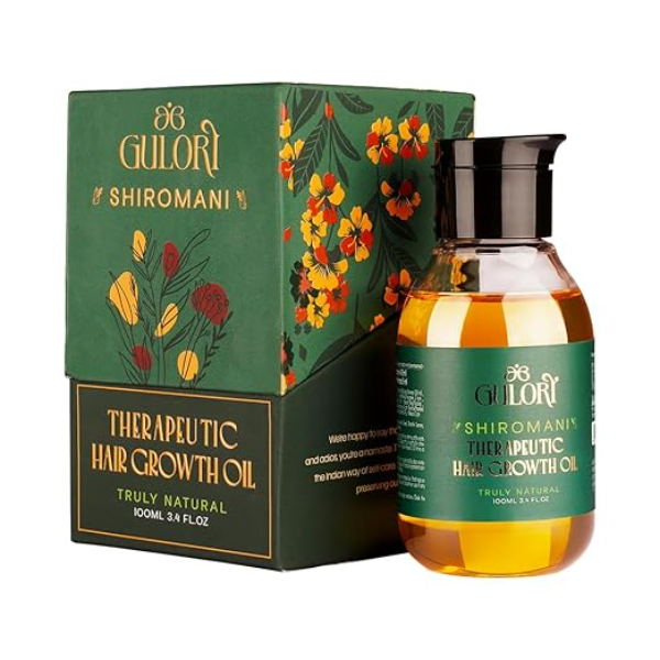 Shiromani Therapeutic Hair Oil (100ml) | Ayurvedic Bhringraj & Amla for Hair Growth & Fall Control | Cold-Pressed Scalp Nourishment & Anti-Dandruff Oil
