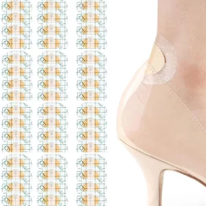 60 PCS Invisible Shoe Bite Protectors – Self-Adhesive Waterproof Heel Pads for Men & Women, Anti-Friction Blister Prevention Foot Care Stickers