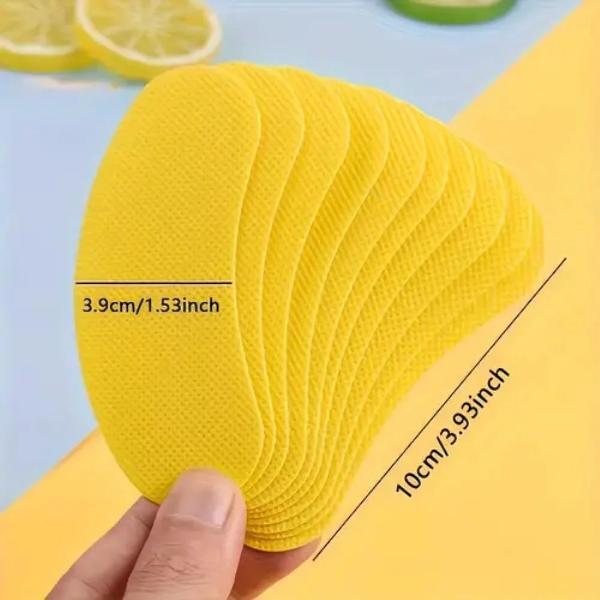 9UP Lemon Scented Shoe Deodorant Pads (50 pcs) – Antibacterial Shoe Odor Remover Patches, Fresh & Long-Lasting Shoe Deodorizer - Image 3
