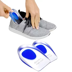 (1-Pair Gel Hil) cups Silicone Hiel Ped for Heel Ankle Pain, Heel Spur Shoe Support Pad for Men and Women Shock Cushion Pad for Heels