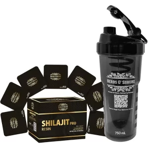 Herbs O' Shrubs Shilajit Pro Snap Sachet | Ayurvedic Resin for Energy, Strength, Stamina & Vitality | Fulvic Acid & Minerals | Instant On-the-Go Male Wellness | 30 Sachets (Pack of 1)