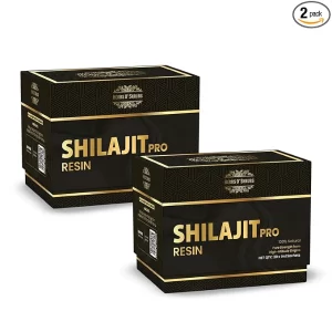 Herbs O' Shrubs Shilajit Pro Snap Sachets - 60 Sachets (Pack of 2) | Pure Ayurvedic Resin for Energy, Strength & Stamina | Rich in Fulvic Acid
