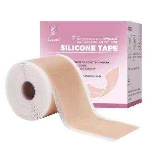 Silicone Scar Tape Scar Sheet - Upgrade Professional Medical Scar Removal Treatment, Non irritating, Painless for C-Section, Surgical Scars, Burn, Keloid, Acne(4cm x 150cm Roll)