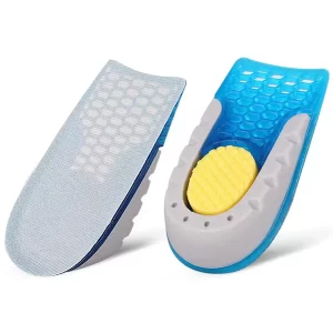 1 Pair Heel Lift rts Height Increase Insole Soft Breathable Invisible Design Sillicone Foot Support