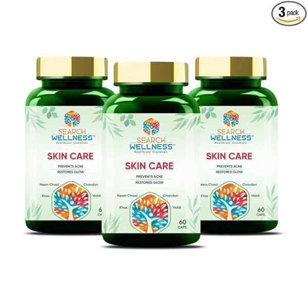180-count triple pack of Herbal Skin Care Capsules available for the USA market.