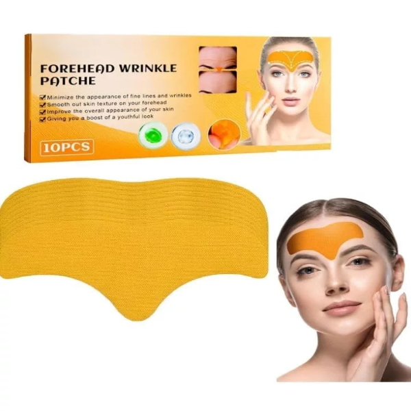 10PCS Forehead Wrinkle Patches | Anti-Wrinkle Forehead Pads-Smooth Face Mask With Hydrolysed Collagen Face Treatment Multipurpose (10PCS)