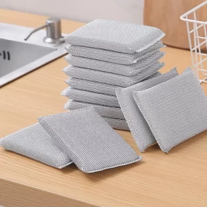 10 Pads All-Purpose Sponges Kitchen, Non Scratch Dish Sponge for Washing Dishes Cleaning Kitchen, Dish Cloths Rags Washcloths Dishcloths for Washing Dishes, Ideal Bathroom (10)