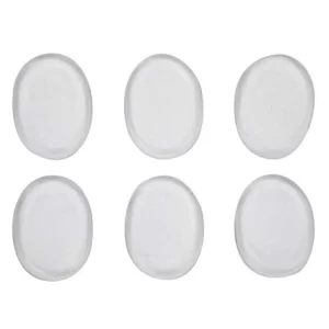 6 Sets (36 PCS) Silicone Transparent Circle Heel Inserts – Gel Heel Grips & Shoe Insoles for Heel Protection, Anti-Slip Comfort & Foot Care (Mini Heel Pads)