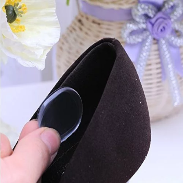 6 Sets (36 PCS) Silicone Transparent Circle Heel Inserts – Gel Heel Grips & Shoe Insoles for Heel Protection, Anti-Slip Comfort & Foot Care (Mini Heel Pads) - Image 3