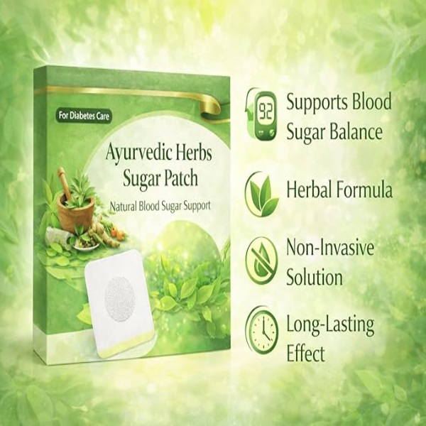 Ayurvedic Sugar Control Patch for Diabetes Care - Pack of 1 | Natural Herbal Blood Sugar Support Patch | Non-Invasive Glucose Balance Formula - Image 3