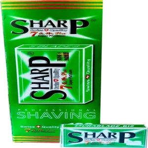 100 Sharp 7AM Super Platinum Double Edge Razor Blades