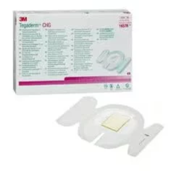3 M Tegaderm CHG Chlorhexidine Gluconate I.V. Securement Dressing, 1657R, 11.5 cm x 8.5 cm, Pack of (1)