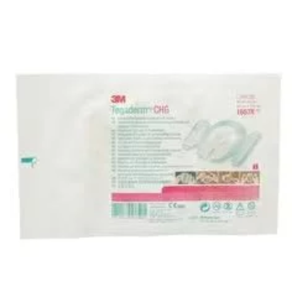 3 M Tegaderm CHG Chlorhexidine Gluconate I.V. Securement Dressing, 1657R, 11.5 cm x 8.5 cm, Pack of (1) - Image 3