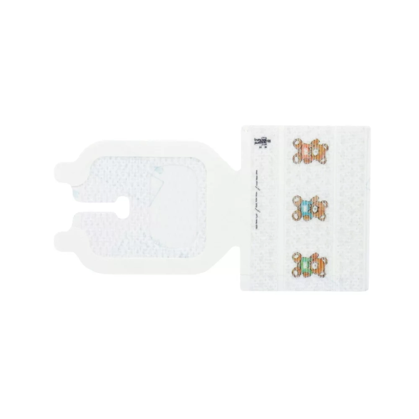 An individually wrapped, factory-sealed protective pouch for the 3M Tegaderm IV Advanced Dressing 1682, showcasing application labels for healthcare facilities.