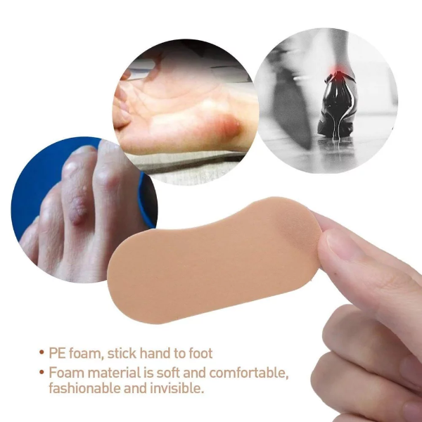 16 Pcs Heel Patch | Waterproof Foot Care Sticker Heel Grip Tape Foot Care | Protector Anti Slip Feet Pad Adhesive Heel Insole Cushion Shoe Tape for Skin Tape, Bandages | Cracked Heel Repair Bandage - Image 3