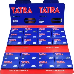 100 Tatra Platinum Double Edge Razor Blades