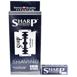 100 Sharp Titanium Double Edge Razor Blades