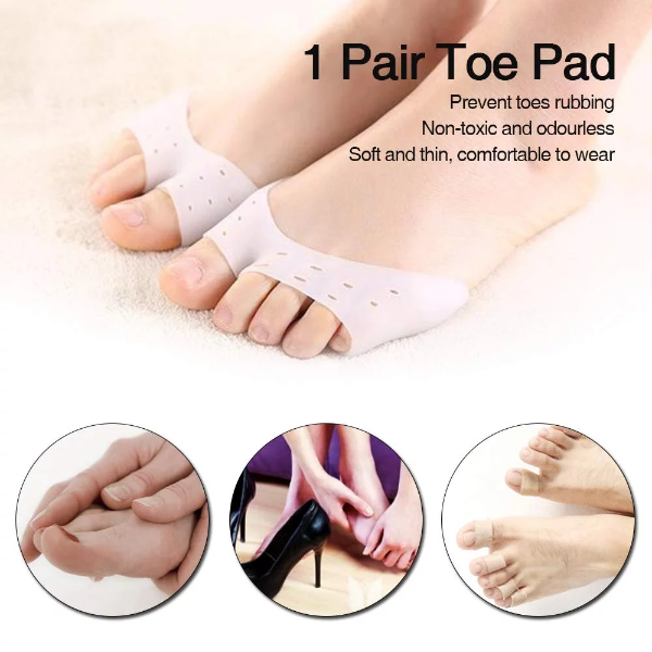 1 Pair Toe Pads Forefoot Cushions Toe tector Foot tection Open-Toed Toe tective Cover Pads Toe Care Tool - Image 3