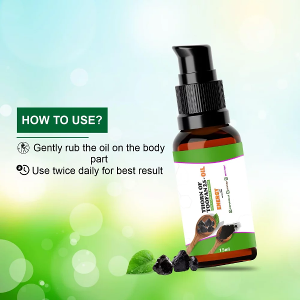 Aarogya India Thorn of Toofan Ayurvedic Massage Oil for Men (15 ml) – Natural Oil for Strength, Stamina & Performance - Image 2