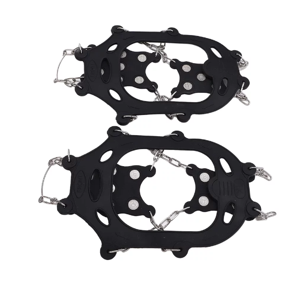 12 Tooth Crampons, Special Bending Technology Stainless Steel Nail Break Resistance Thickened Silicone 12 Tooth Crampons for Skiing for Outdoor(L Code) - Image 2