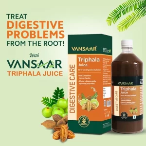 Triphala Juice - 1L | All-in-one Digestive Care Solution | Long term constipation, digestive problem relief supplement | Improves Gut Health | 100 % Ayurvedic Formula