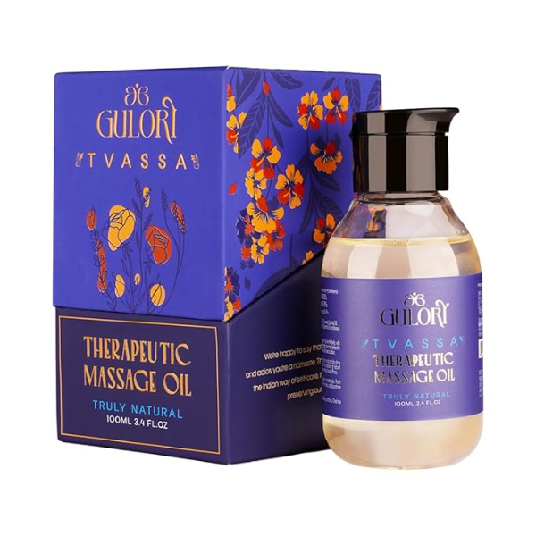 Tvassa Therapeutic Skin & Body Oil (100ml) | Cold Pressed Blend of Lavender, Rose Geranium & Ylang-Ylang | For Radiant Glow, Moisture Balance & Skin Soothing