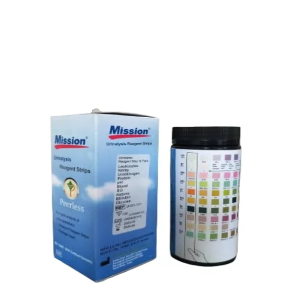 10 P Urinalysis Reagent Strips (Mission), Pack of 100