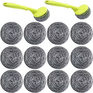 Stainless steel cleaning Scrubbers balls wire mesh scourers 18 pack
