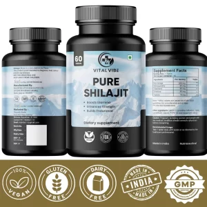 Shilajit Tablets with Ashwagandha & Gokshura (60 Tablets) for Men – Natural Sexual Health & Wellness Supplement | Supports Stamina, Vitality & Energy Boost for Men’s Performance